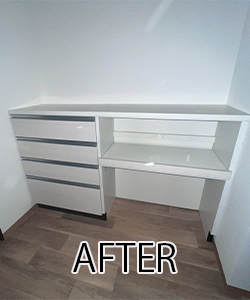 水回りリフォーム-システムキッチンを設置と断熱工事