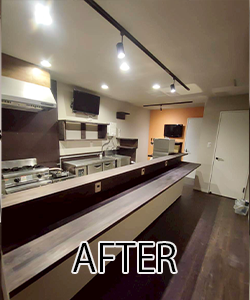 居酒屋の店舗リフォームと厨房機器を揃えました